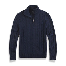 Castello | Hochwertiger Baumwoll-Half-Zip-Pullover