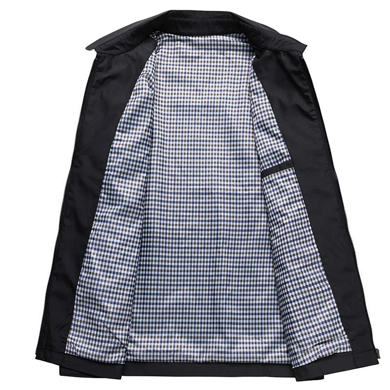 Herren | Dünne Jacke - Stylische Baumwoll-Polyester-Oberbekleidung