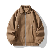 Sleek Herrenjacke | Slim Fit Leder, Winddicht