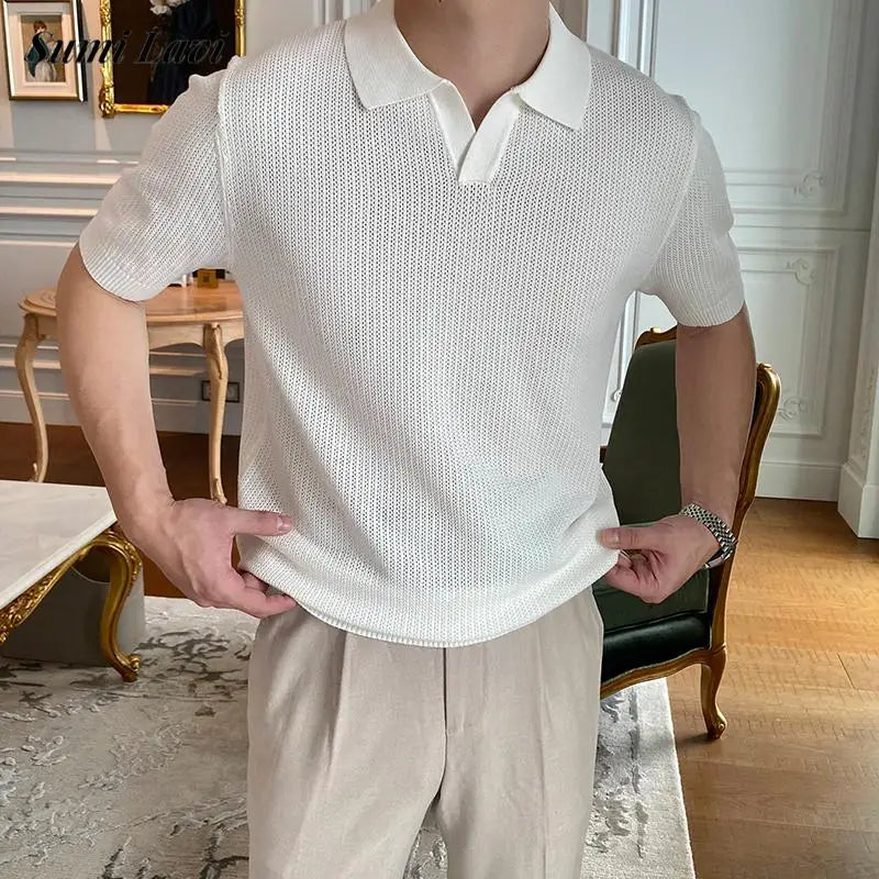 Sola Herren Polo Shirt | Vintage Kurzarm, Hochwertige Baumwolle