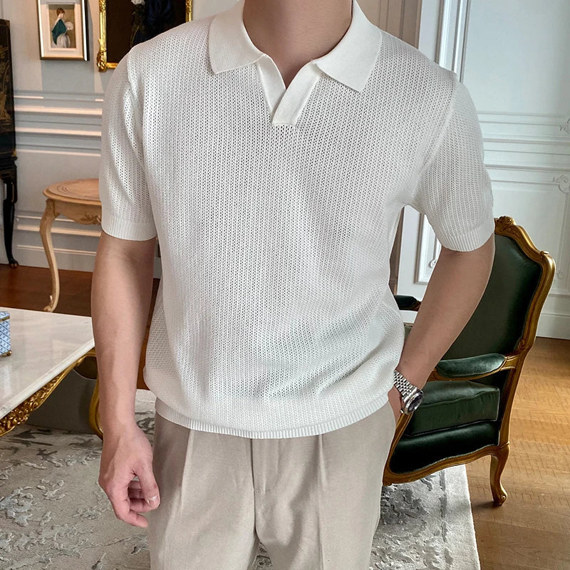 Sola Herren Polo Shirt | Vintage Kurzarm, Hochwertige Baumwolle