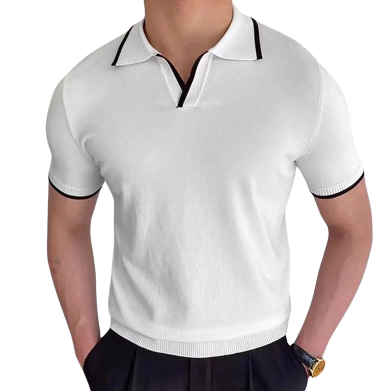 Old Money Polo Shirt White