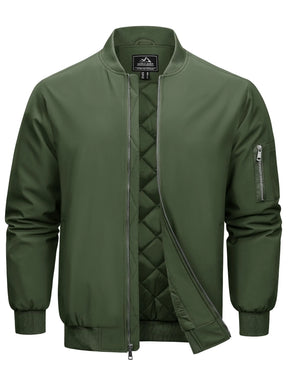 Herren Bomberjacke | Gepolstert, Wasserfest, Casual