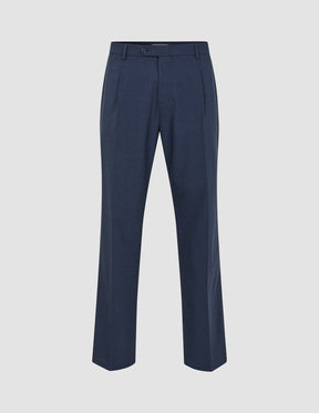 Tech Wool Suit Pants Relaxed Fit Navy