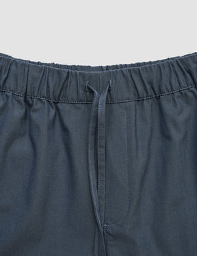 Tech Linen Elastic Shorts Navy