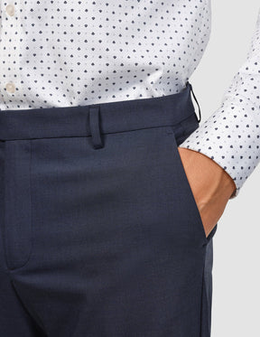 Tech Wool Suit Pants Regular Navy