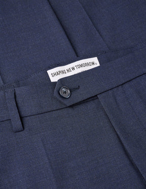 Tech Wool Suit Pants Regular Navy