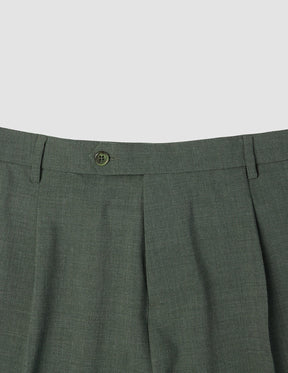Tech Wool Suit Pants Regular Green Night