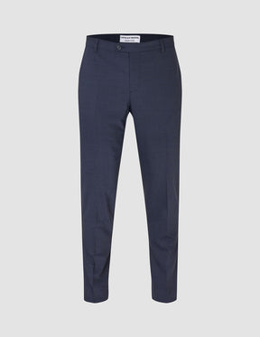 Tech Wool Suit Pants Slim Navy