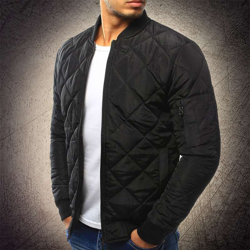 Herren Stepp-Nylon Bomberjacke