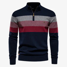 Caleb | Gestreifter Retro-Pullover