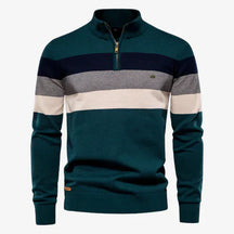 Caleb | Gestreifter Retro-Pullover