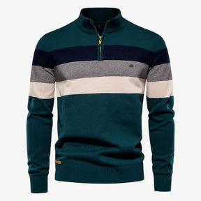 Caleb | Gestreifter Retro-Pullover