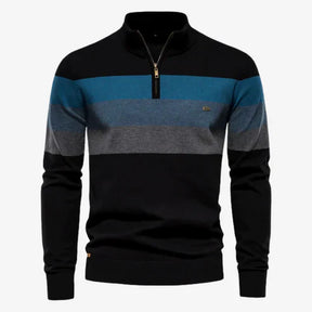Caleb | Gestreifter Retro-Pullover