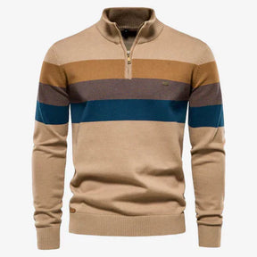 Caleb | Gestreifter Retro-Pullover