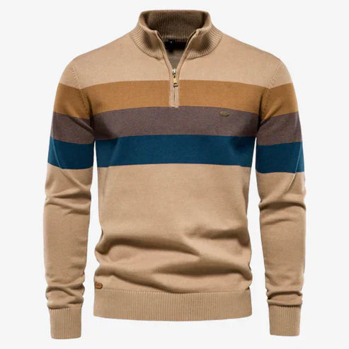 Caleb | Gestreifter Retro-Pullover