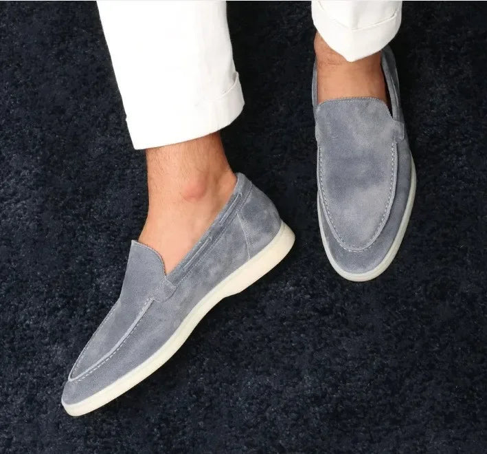 Graue loafers herren