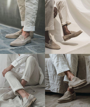 Monaco | Vintage Slipper aus Wildleder