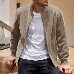 Wilder Herrenjacke | Wildleder, Casual Bomberjacke