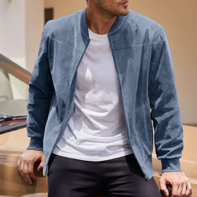 Wilder Herrenjacke | Wildleder, Casual Bomberjacke