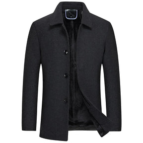 Wolfer Männer Wolljacke | 100% Wolle mit Fleece-Liner, Elegant