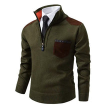 Herren Pullover mit Kragen und Tasche