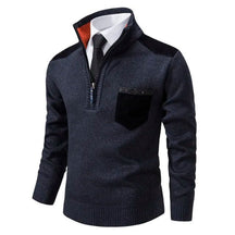 Herren Pullover mit Kragen und Tasche