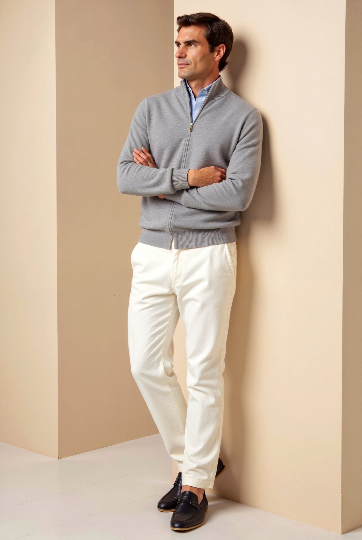 Damen Slim-Fit Eleganter Cardigan Pullover