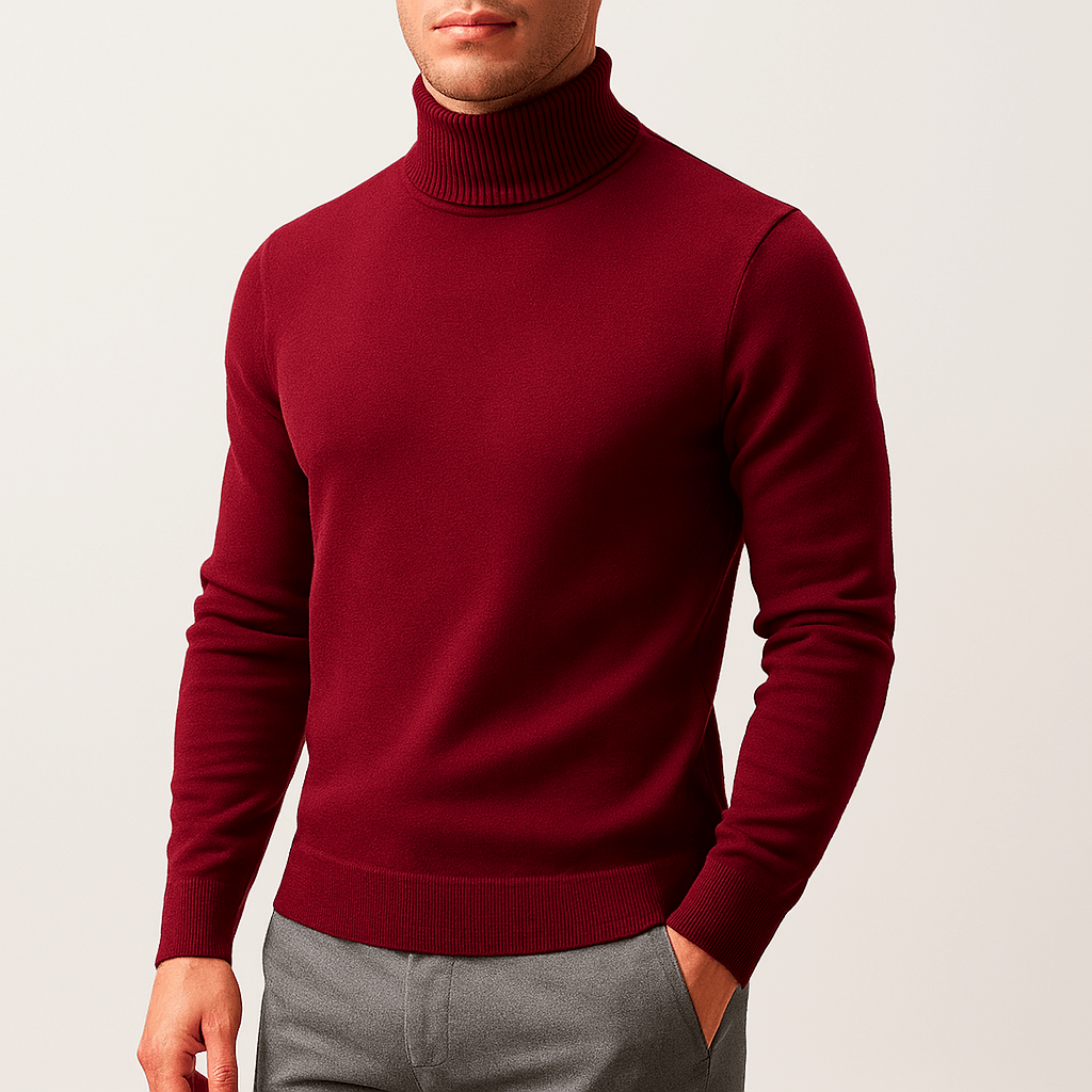 Herren Rollkragenpullover - Klassische Wärme und Stil