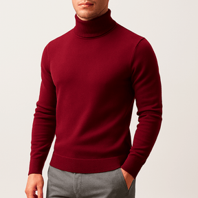 Herren Rollkragenpullover - Klassische Wärme und Stil