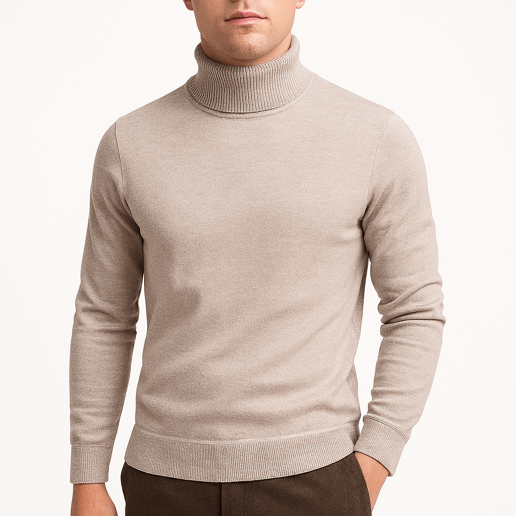 Herren Rollkragenpullover - Klassische Wärme und Stil