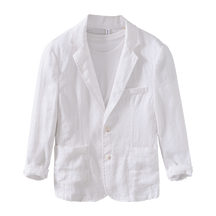 Herren Vintage Leinenjacke – Leichter Blazer