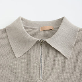 Cesare | Pullover mit halbem Reißverschluss