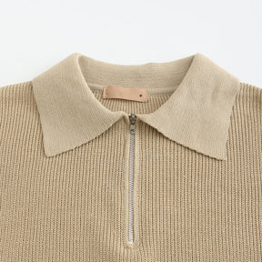 Cesare | Pullover mit halbem Reißverschluss