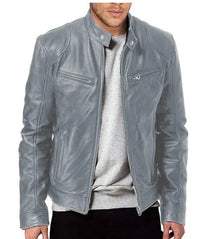 Herren Lederjacke Stilvoll Bequem Warm