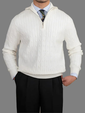 ByCastello | Kabelstrickpullover