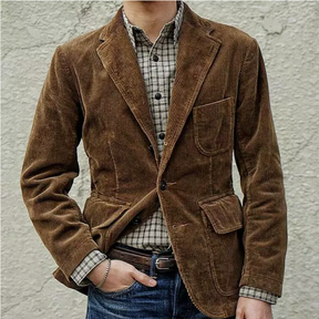 Herren Wildleder Blazer Mantel