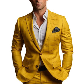 Herren Karierter Anzugjacke für Sommerveranstaltungen und Business-Outfits